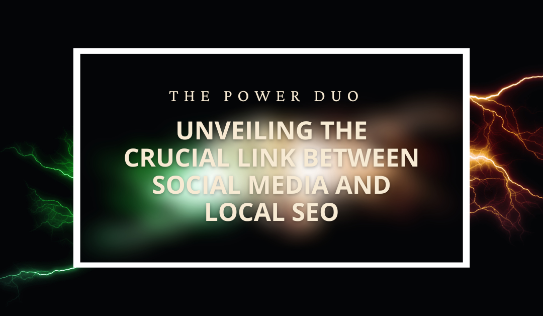 A visual representation of the symbiotic relationship between social media and local SEO. Against a black background, two electrical currents, one green and one orange, seamlessly combine to form a unified current. This imagery signifies the interconnected influence and collaboration between social media strategies (green) and local search engine optimization (orange), highlighting the integrated power of both elements in digital marketing.